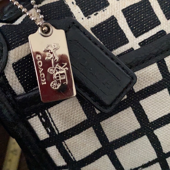 😍AUTHENTIC LINEN & LEATHER COACH BAG‼️ - Picture 11 of 16